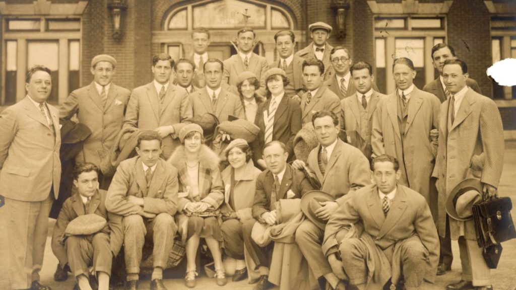 The Hakoah Vienna soccer team before their 1926 match against the St. Louis All-Stars